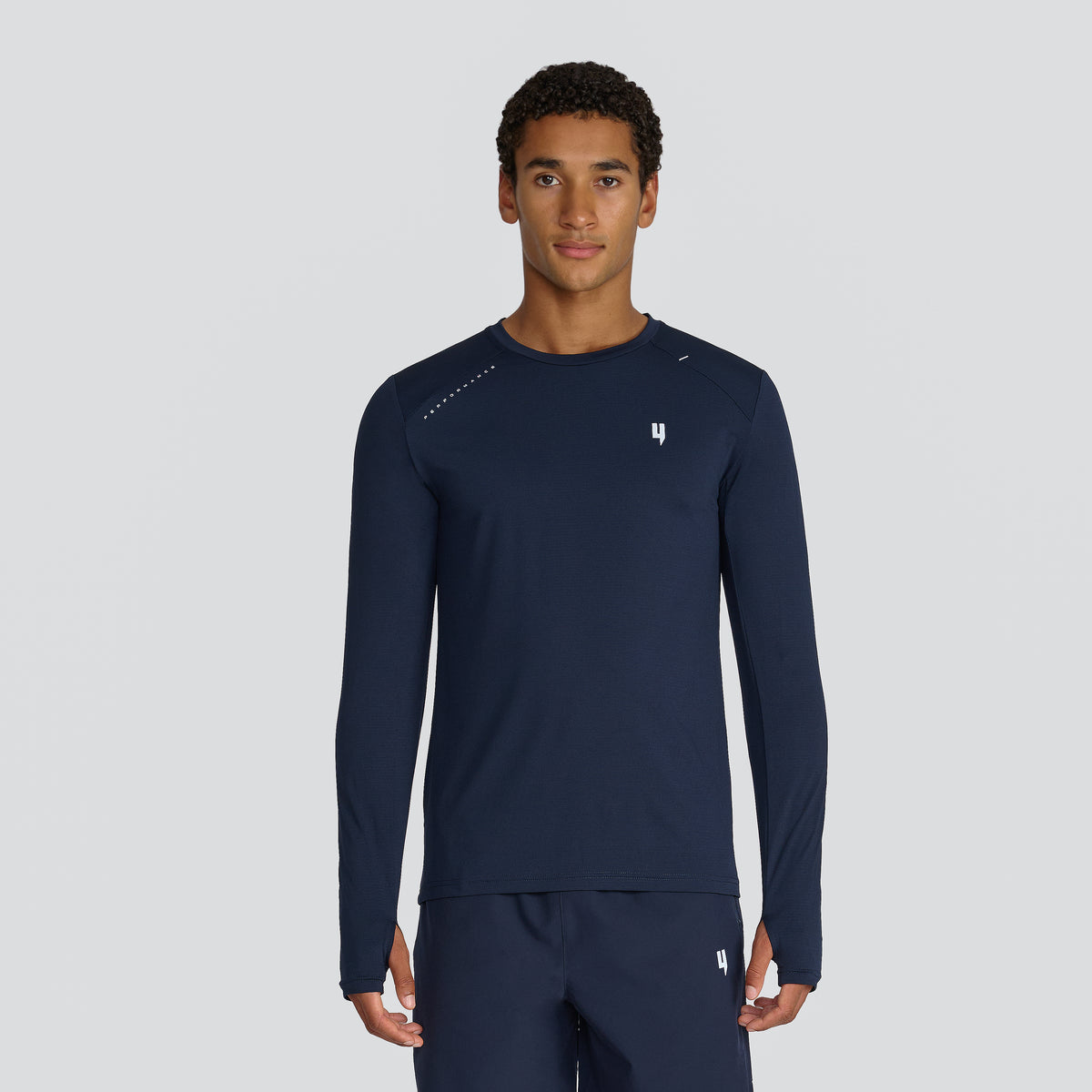 PERFORMANCE LONG SLEEVE TEE NAVY