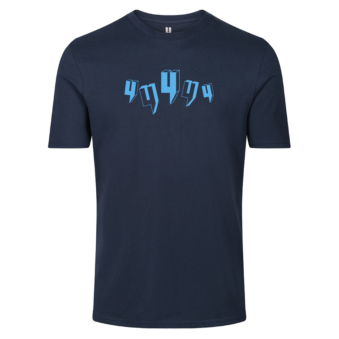 NAVY TEE FIVE Y LOGO BABY BLUE