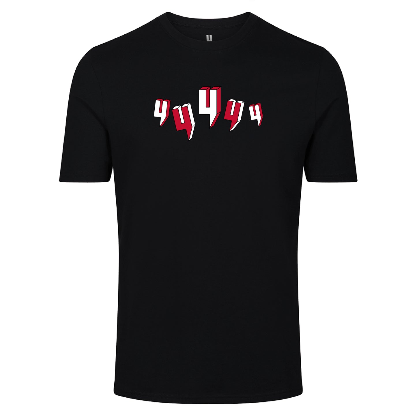 BLACK TEE FIVE Y LOGO RED