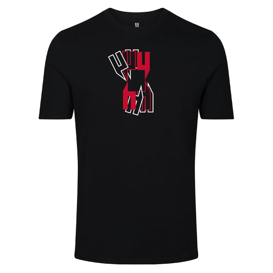 EIGHT SQUARED Y LOGO TEE BLACK RED