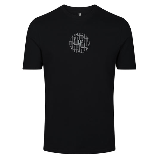 BLACK TEE CIRCLE MULTI Y LOGO REFLECTIVE