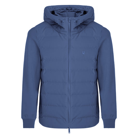 QUILTED PANEL JACKET BLUE