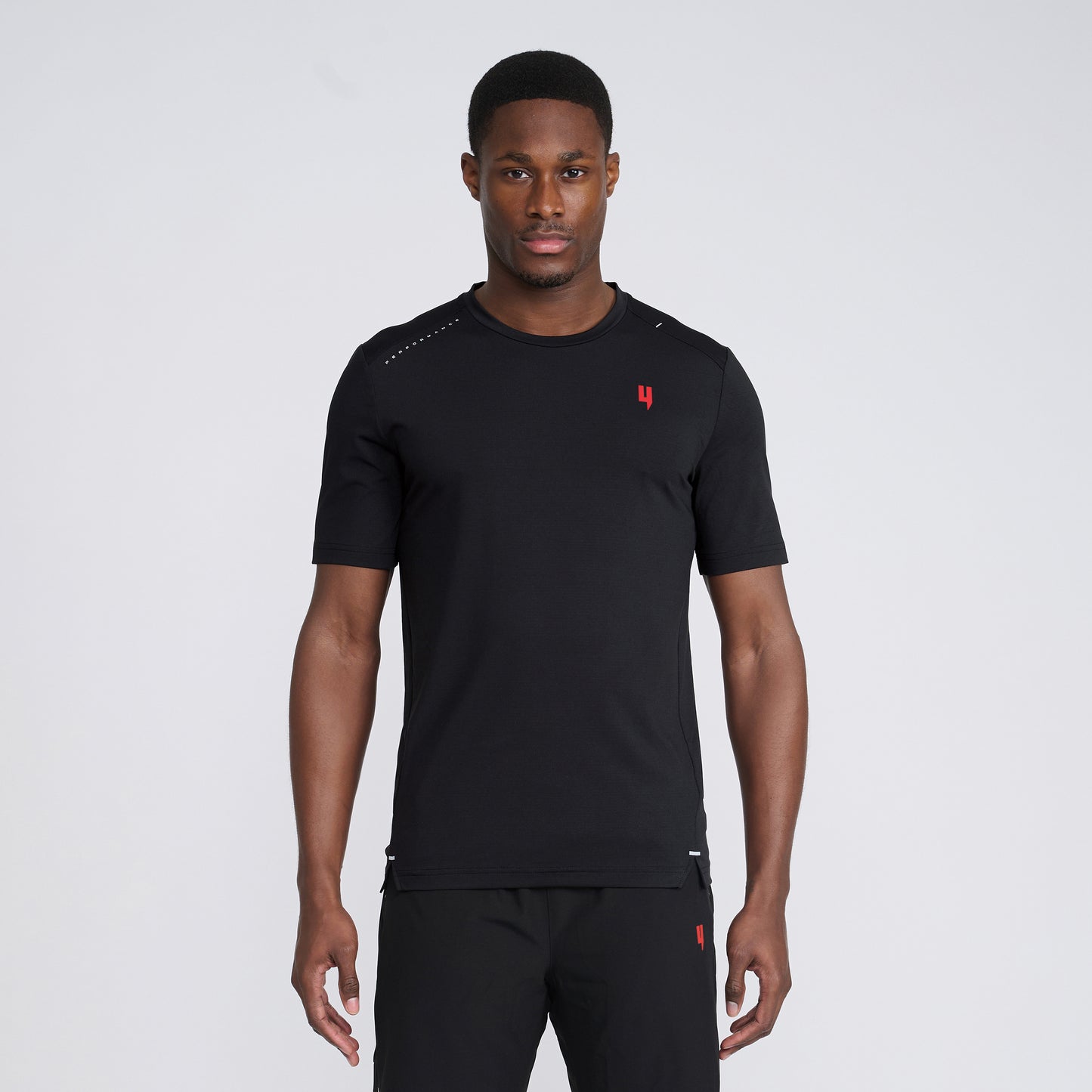 PERFORMANCE TEE BLACK/RED
