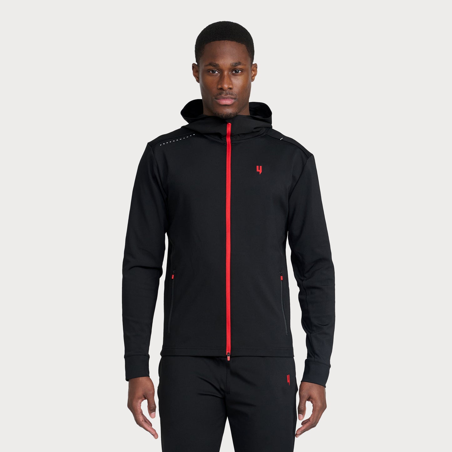 ACTIVE JACKET BLACK RED Y