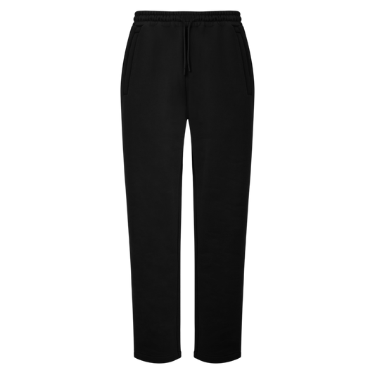 BLACK RELAXED FIT LUX JOGGERS