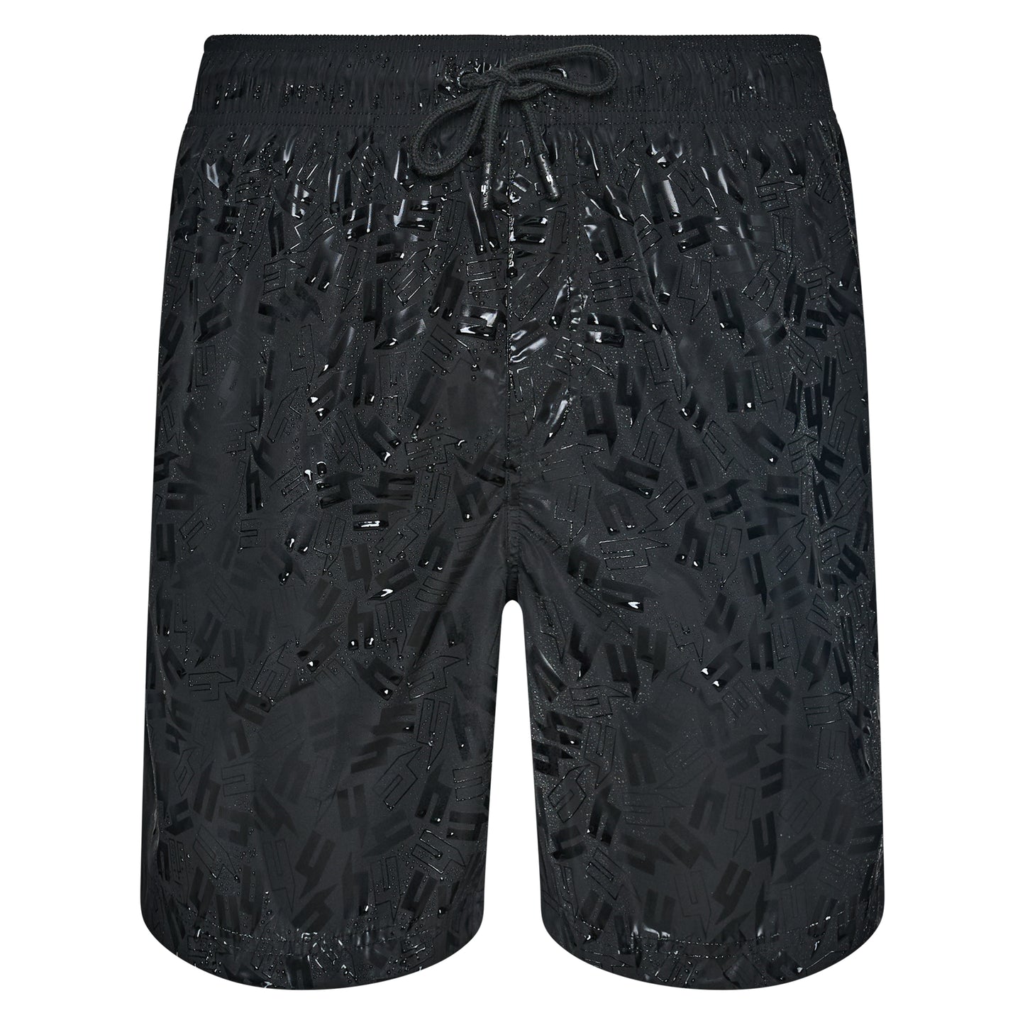 BLACK DISAPPEARING Y SWIM SHORTS