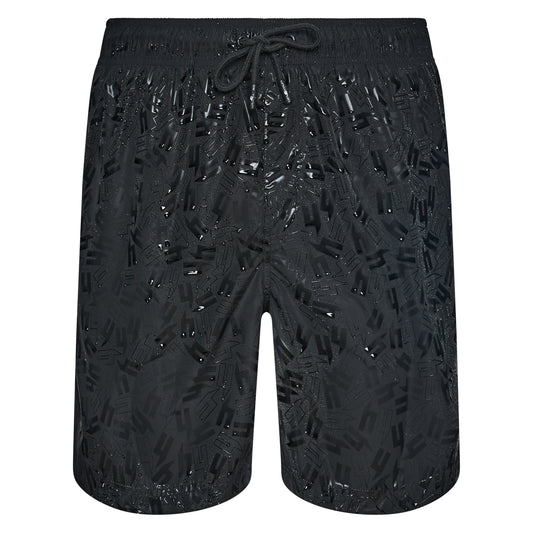 BLACK DISAPPEARING Y SWIM SHORTS
