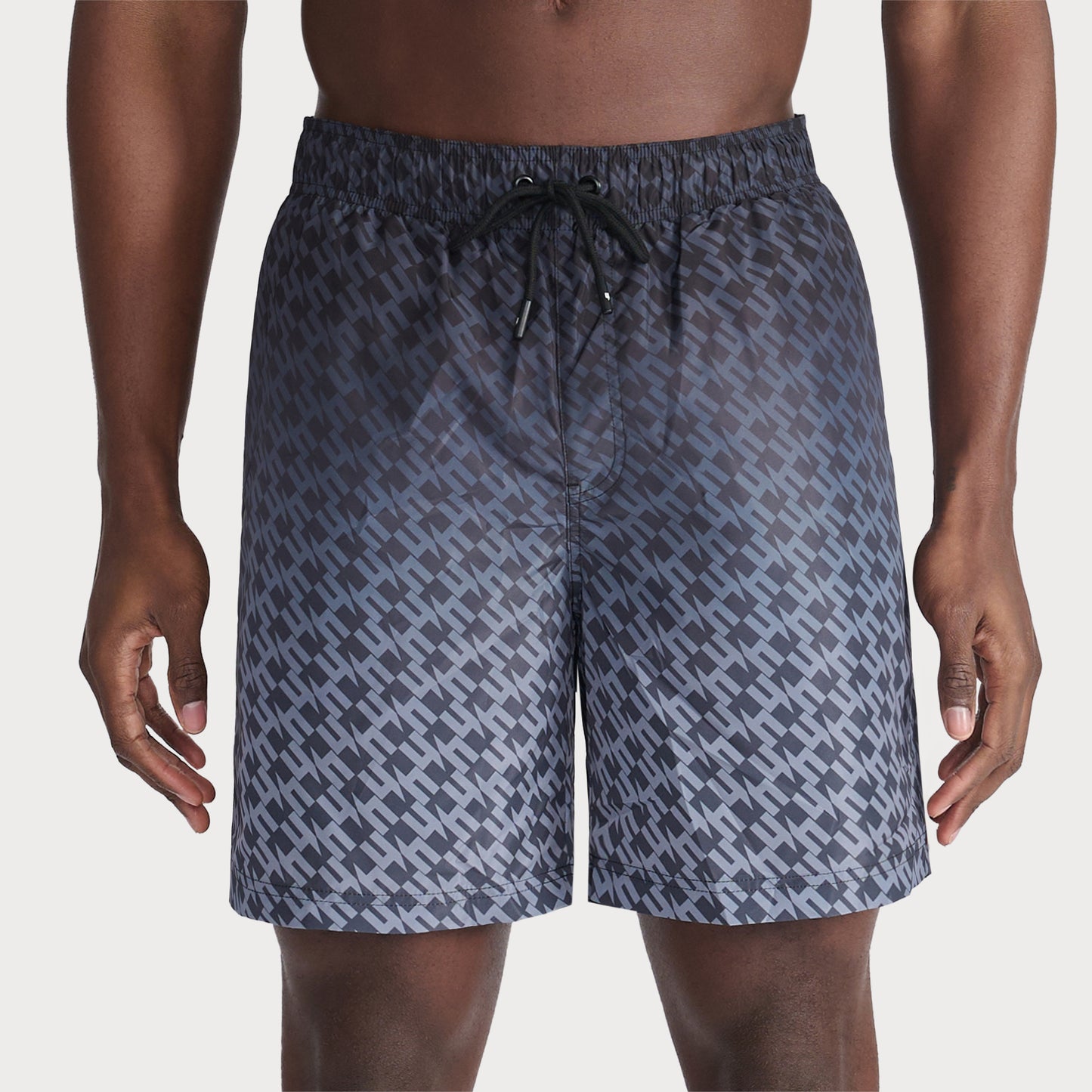 BLACK GRADIENT SWIM SHORTS