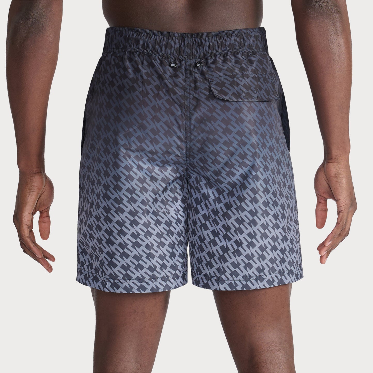 BLACK GRADIENT SWIM SHORTS