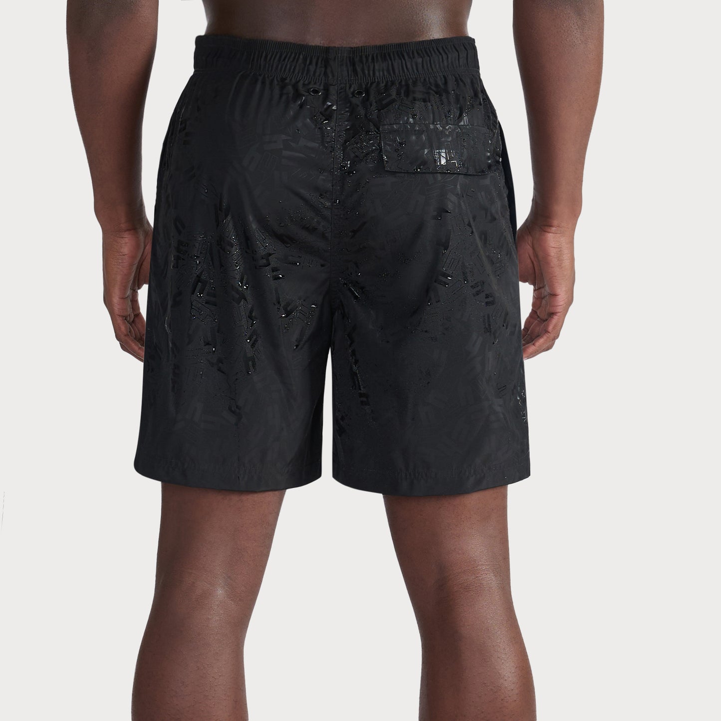 BLACK DISAPPEARING Y SWIM SHORTS