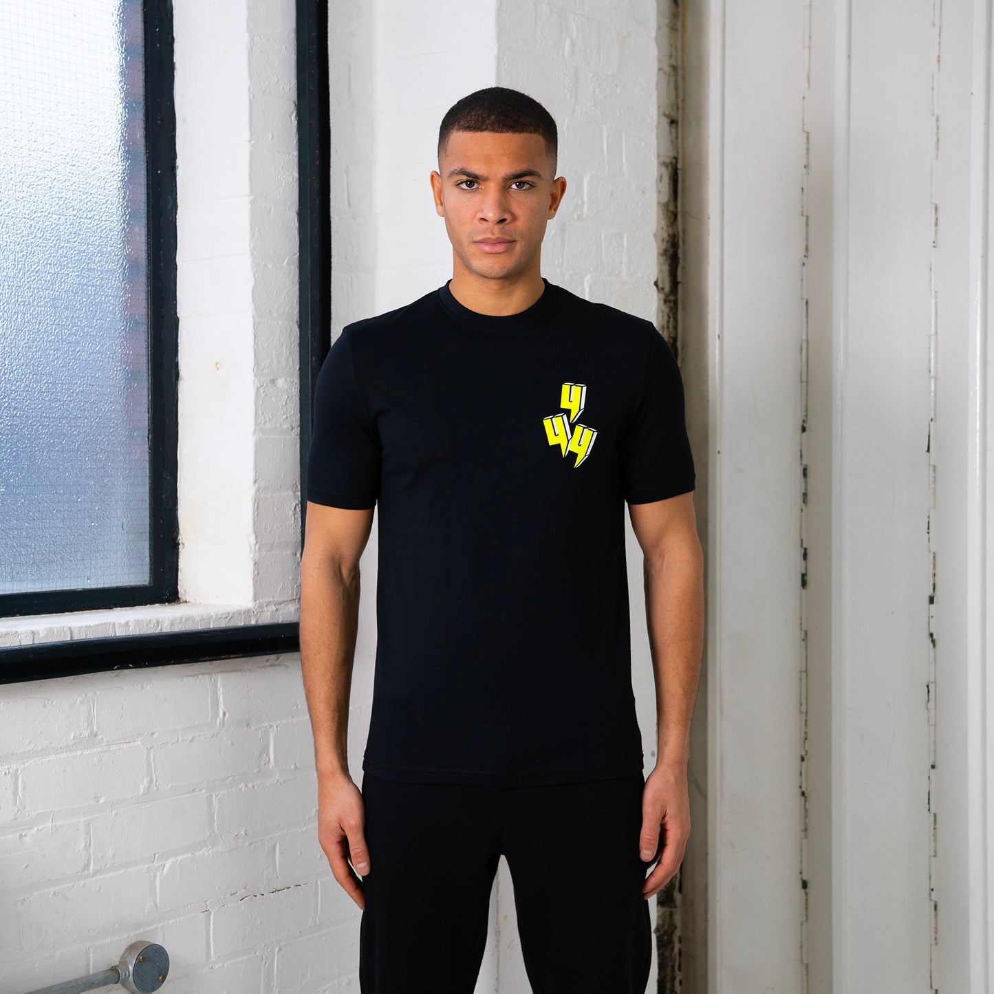 3D Y LOGO TEE BLACK NEON YELLOW