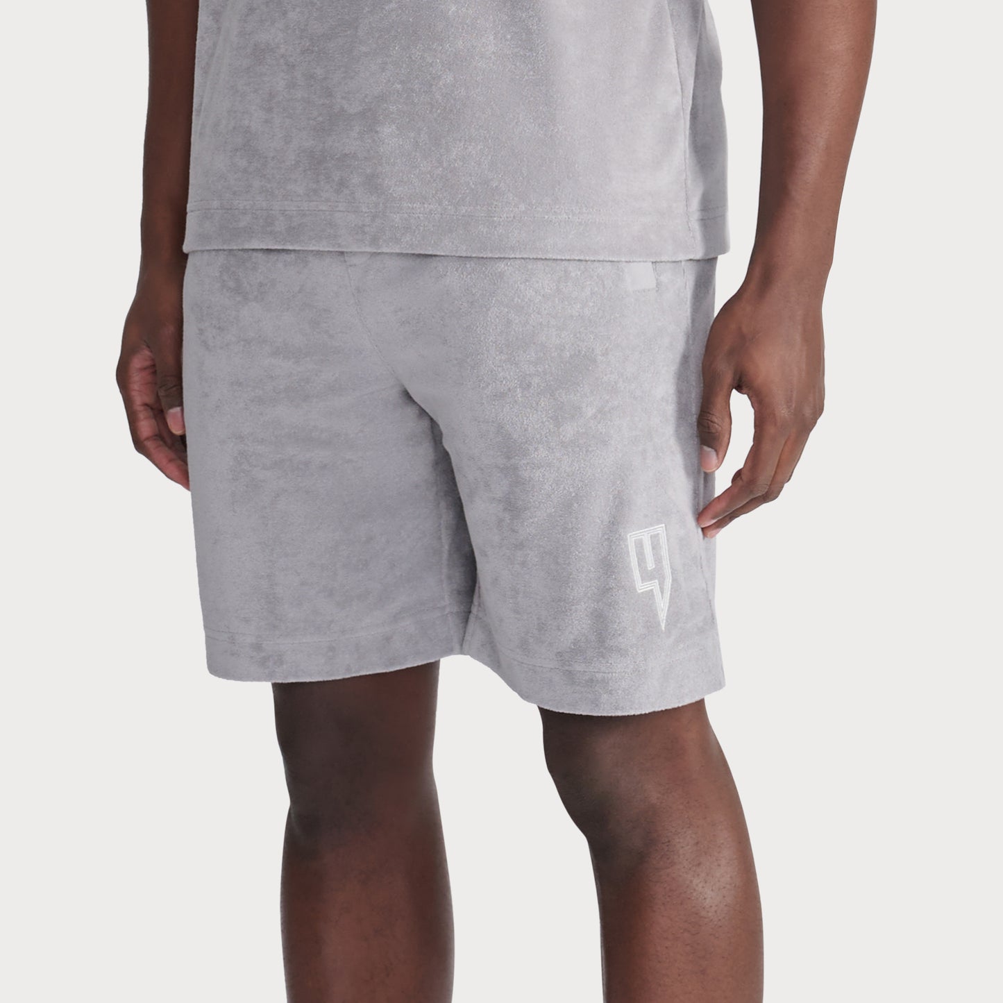 TOWELLING SHORTS GREY