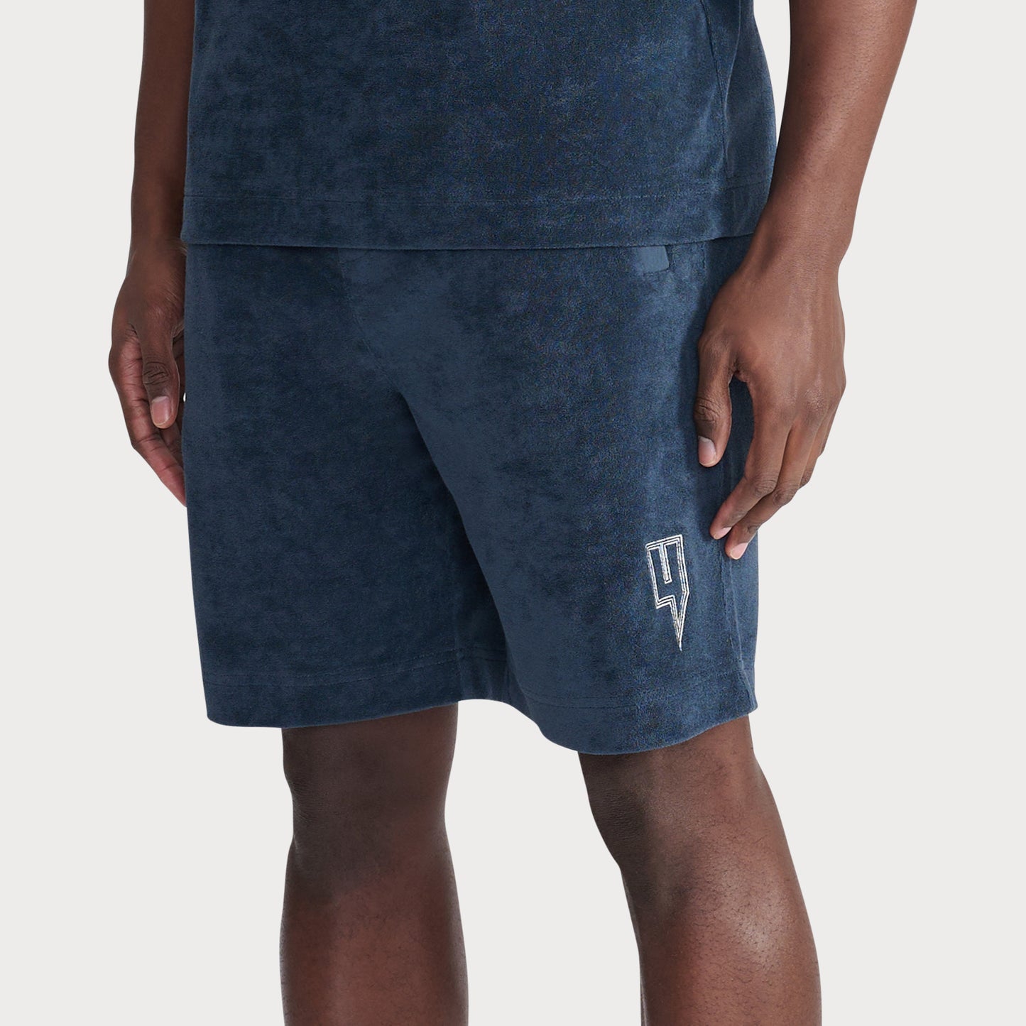 TOWELLING SHORTS NAVY