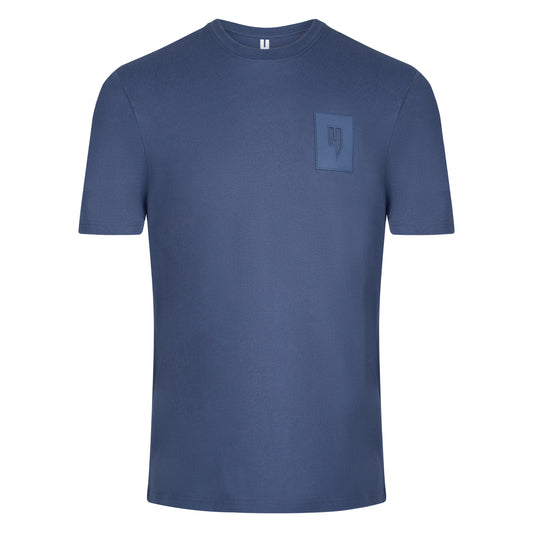 RUBBER PATCH LOGO TEE BLUE