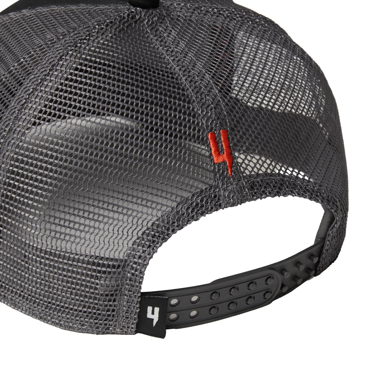 MIXED CONTRAST CAP BLACK GREY ORANGE