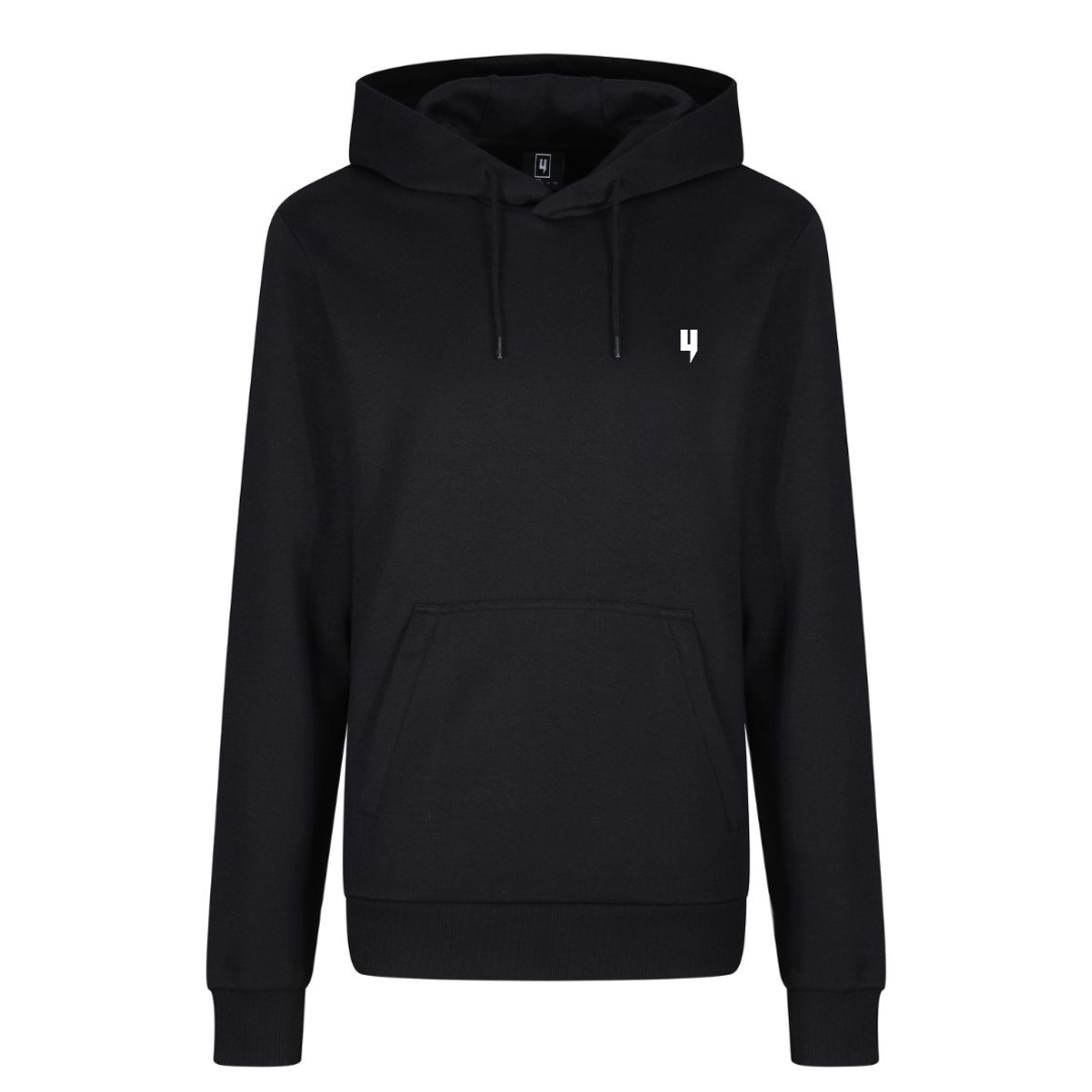 BLACK HOODY SMALL WHITE Y LOGO