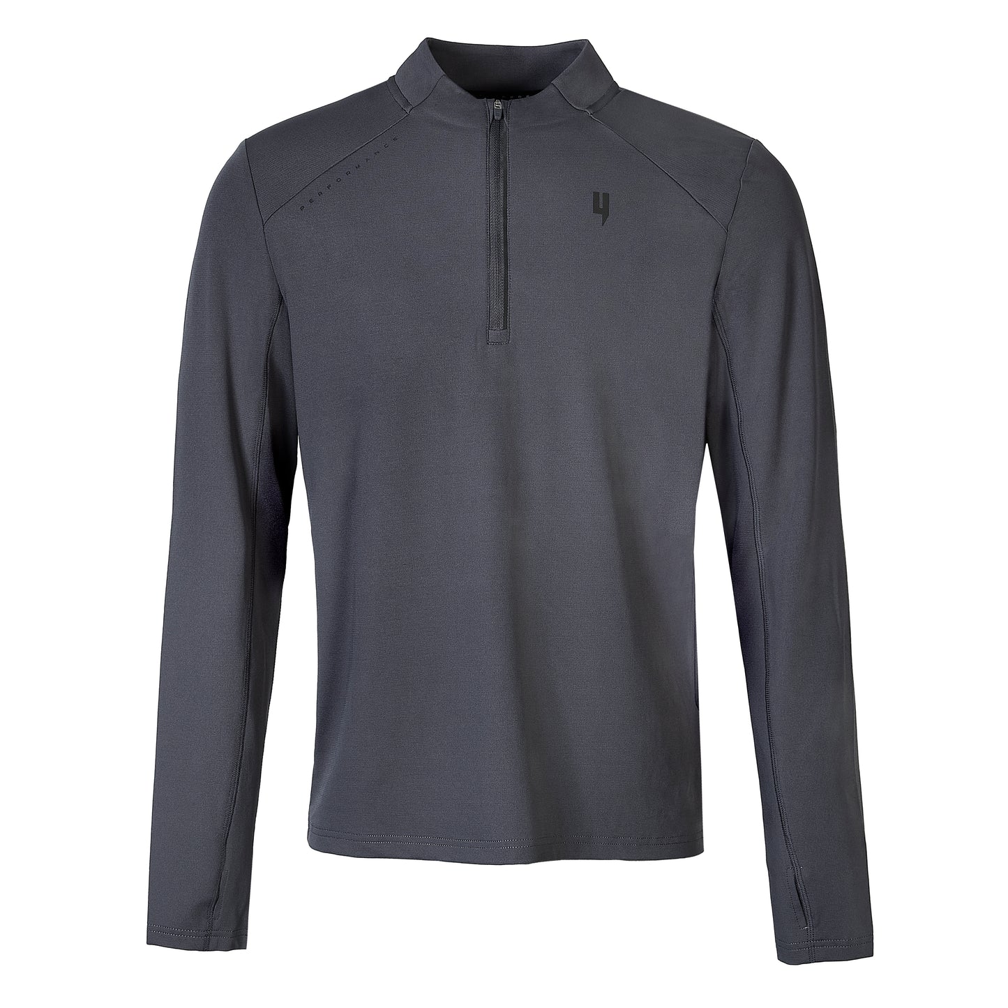 PERFORMANCE 1/2 ZIP TOP GREY