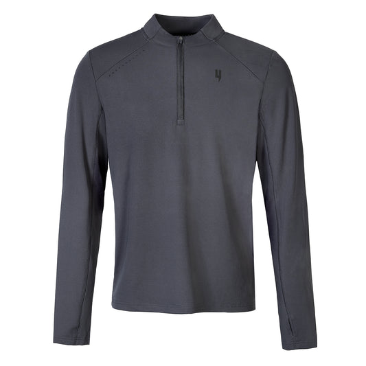 PERFORMANCE 1/2 ZIP TOP GREY