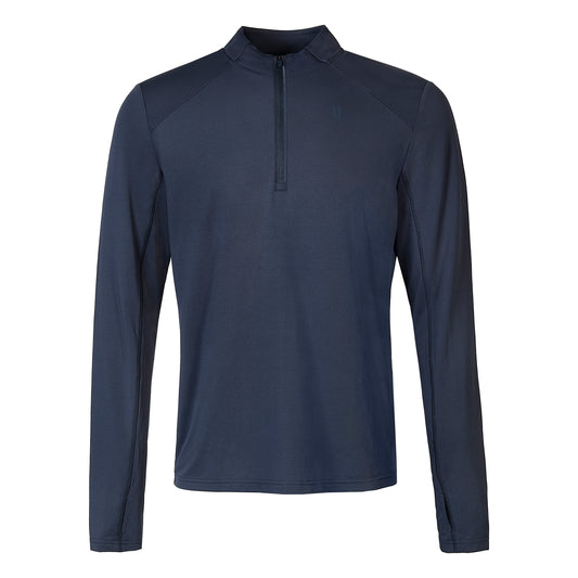 PERFORMANCE 1/2 ZIP TOP BLUE