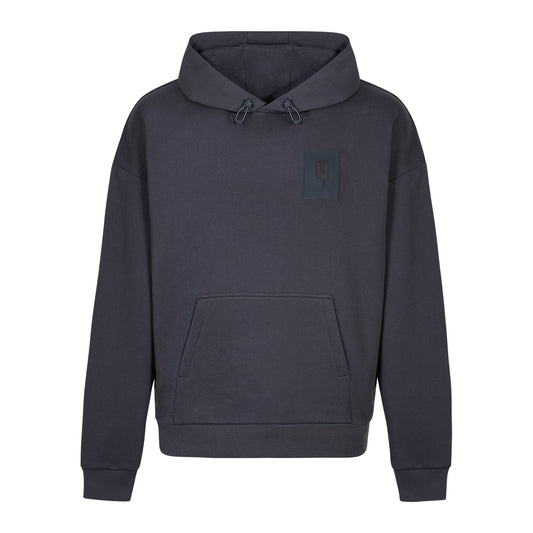 DARK GREY RELAXED FIT LUX HOODY