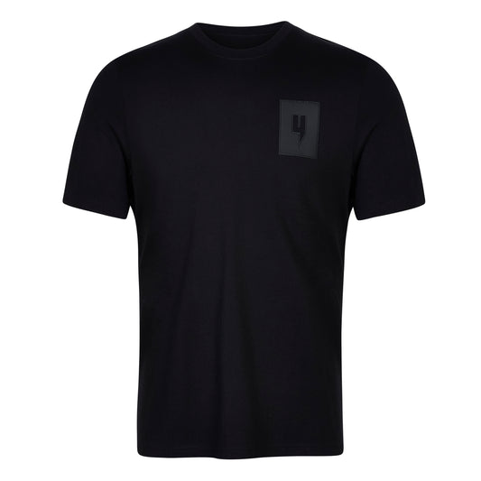 RUBBER PATCH LOGO TEE BLACK