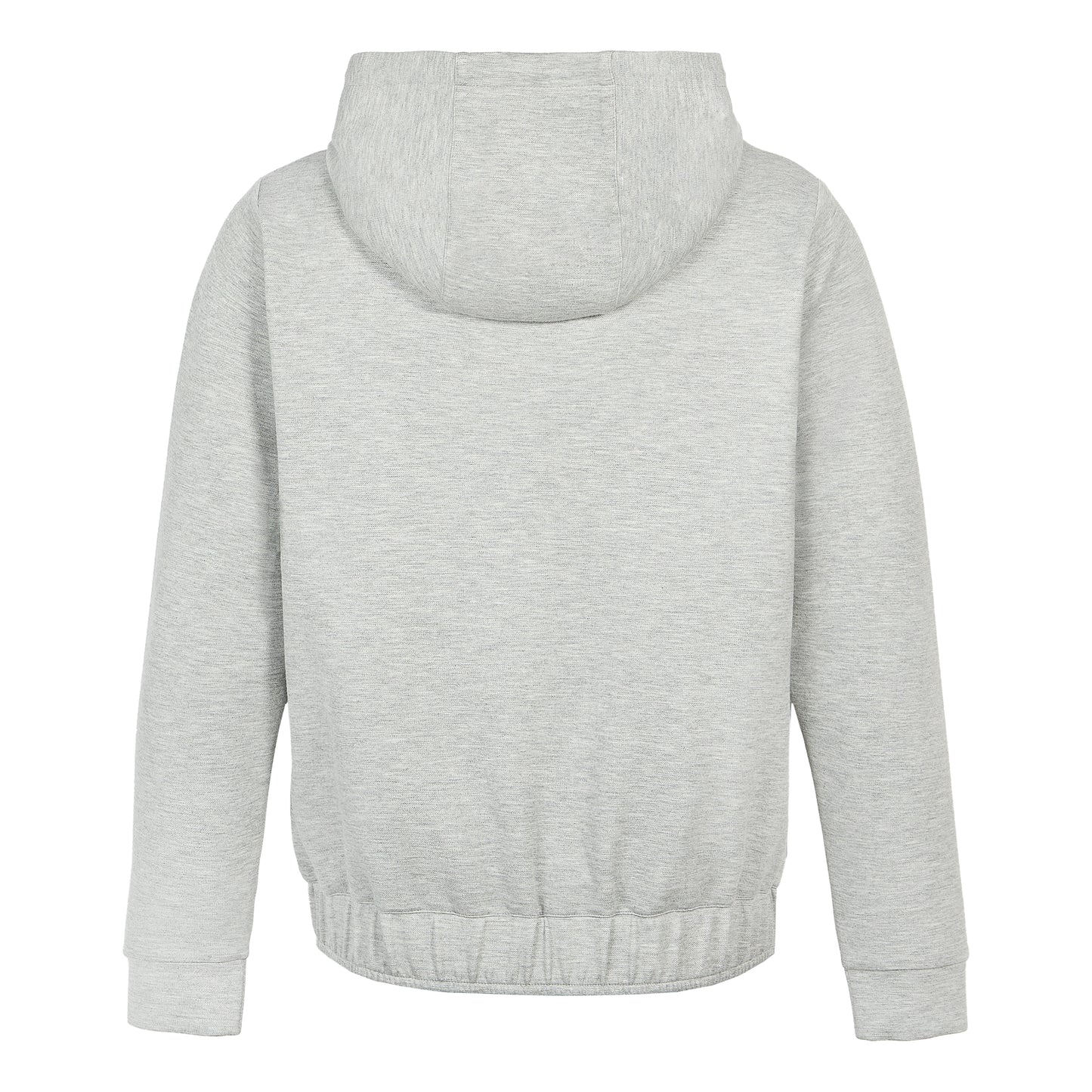 GREY MARL LUX ZIP UP HOODY