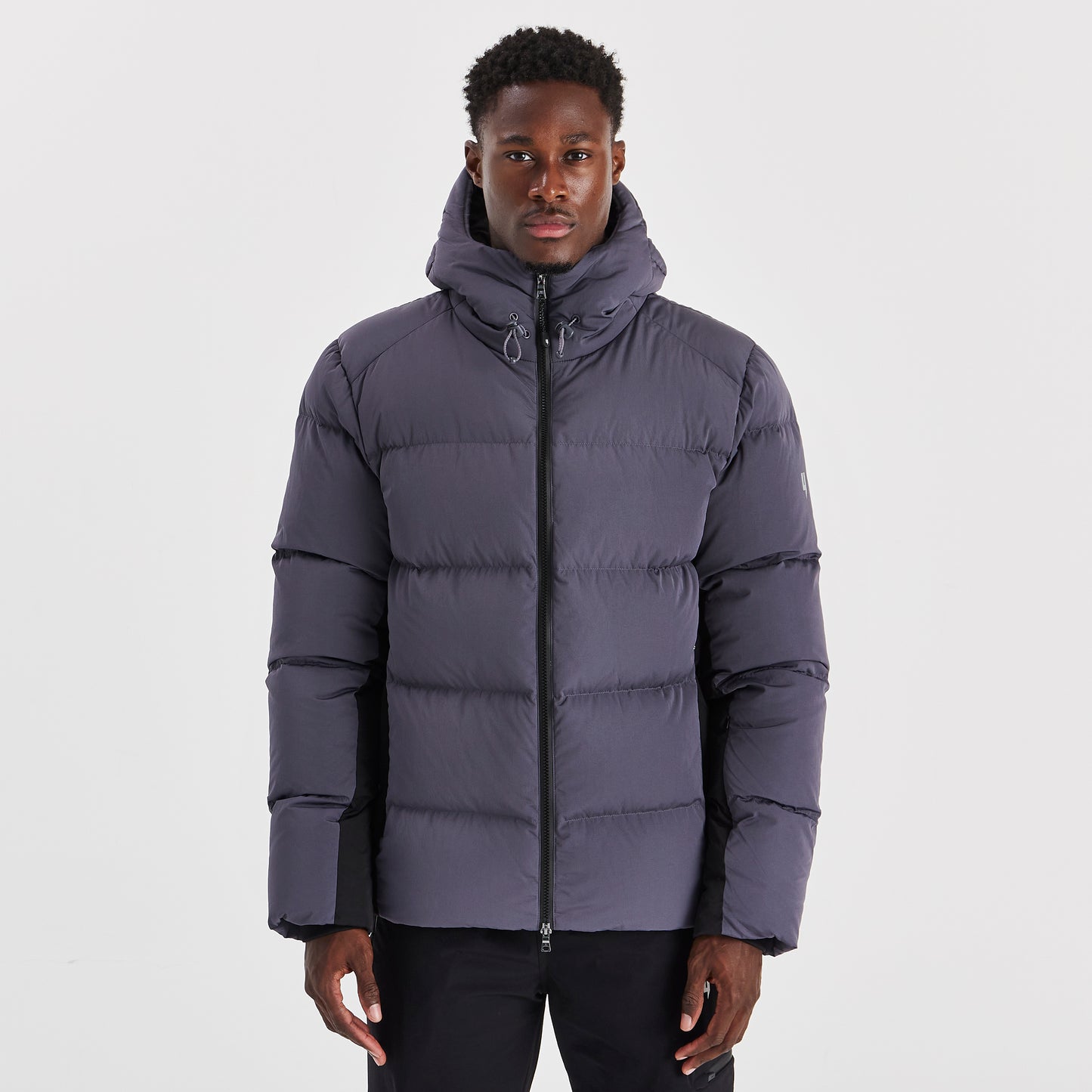 QUILTED DOWN COAT NINE IRON / BLACK