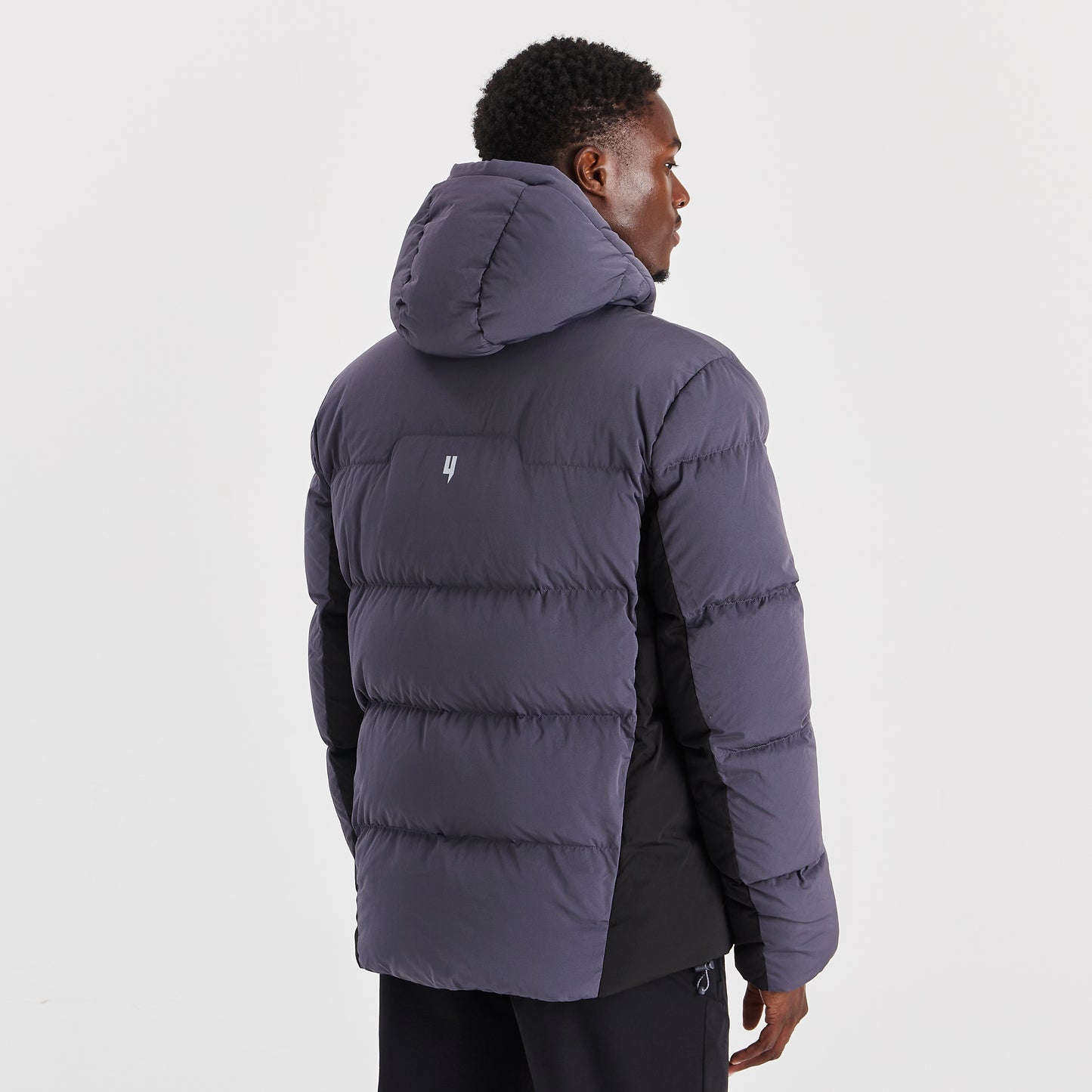 QUILTED DOWN COAT NINE IRON / BLACK