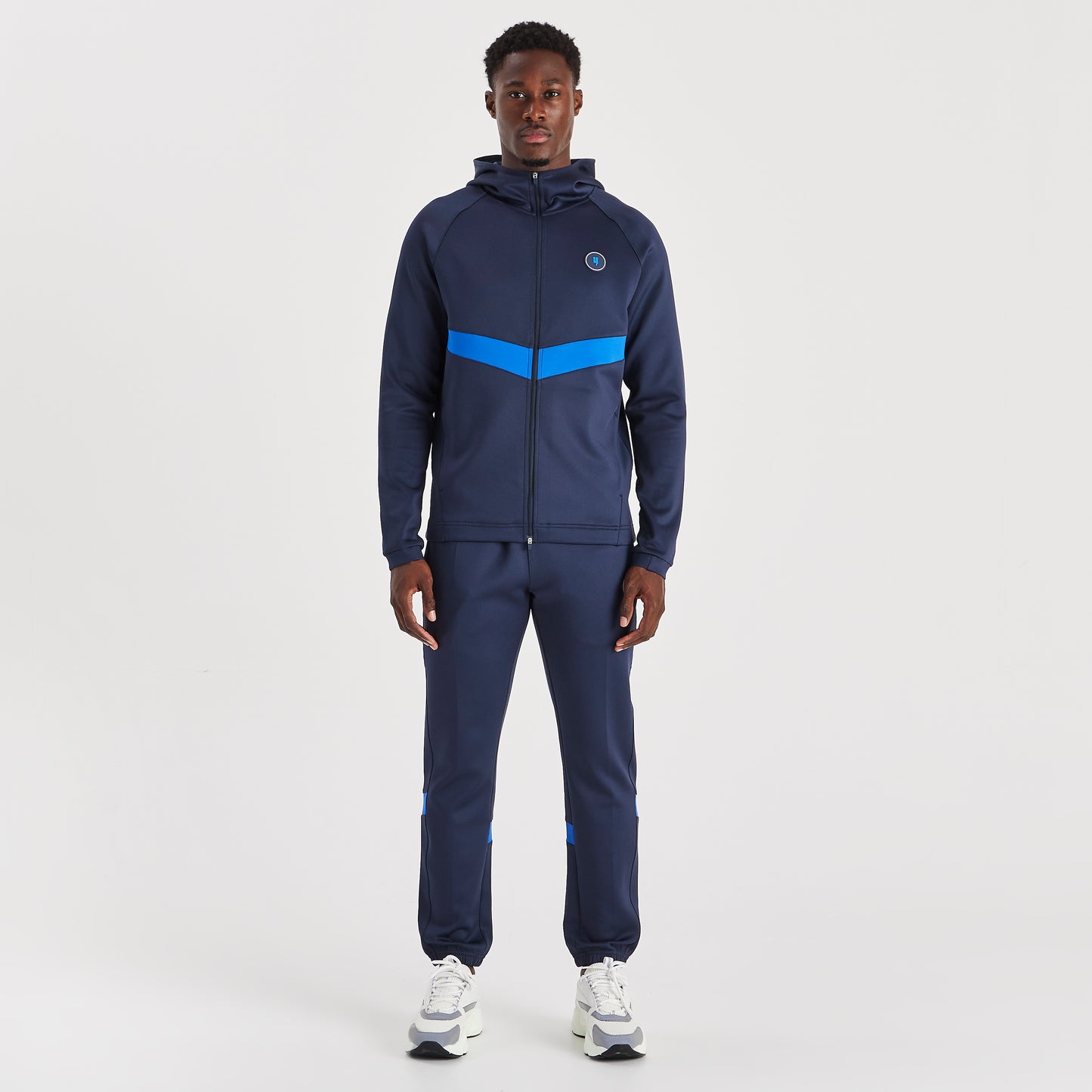 TEAM TRACKSUIT TOP NAVY/VICTORIA BLUE