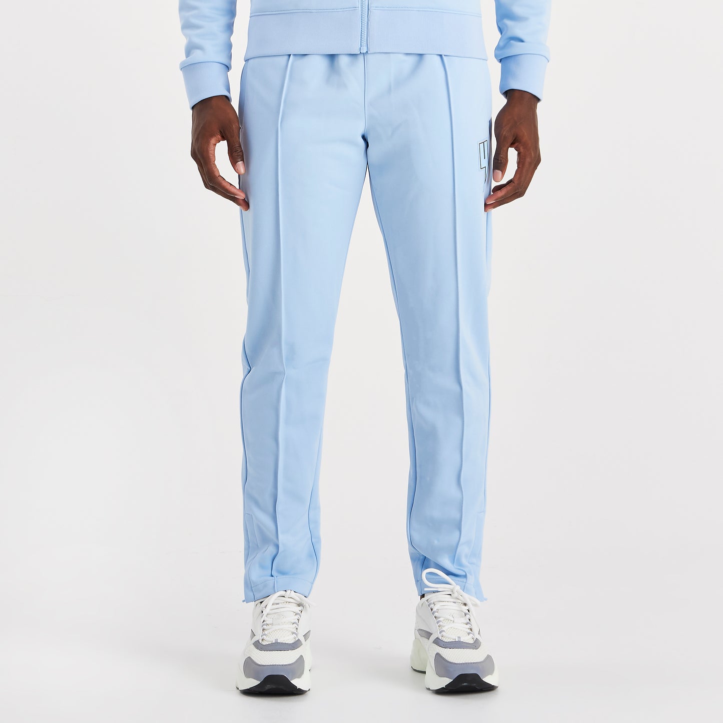 BABY BLUE TRACK BOTTOMS