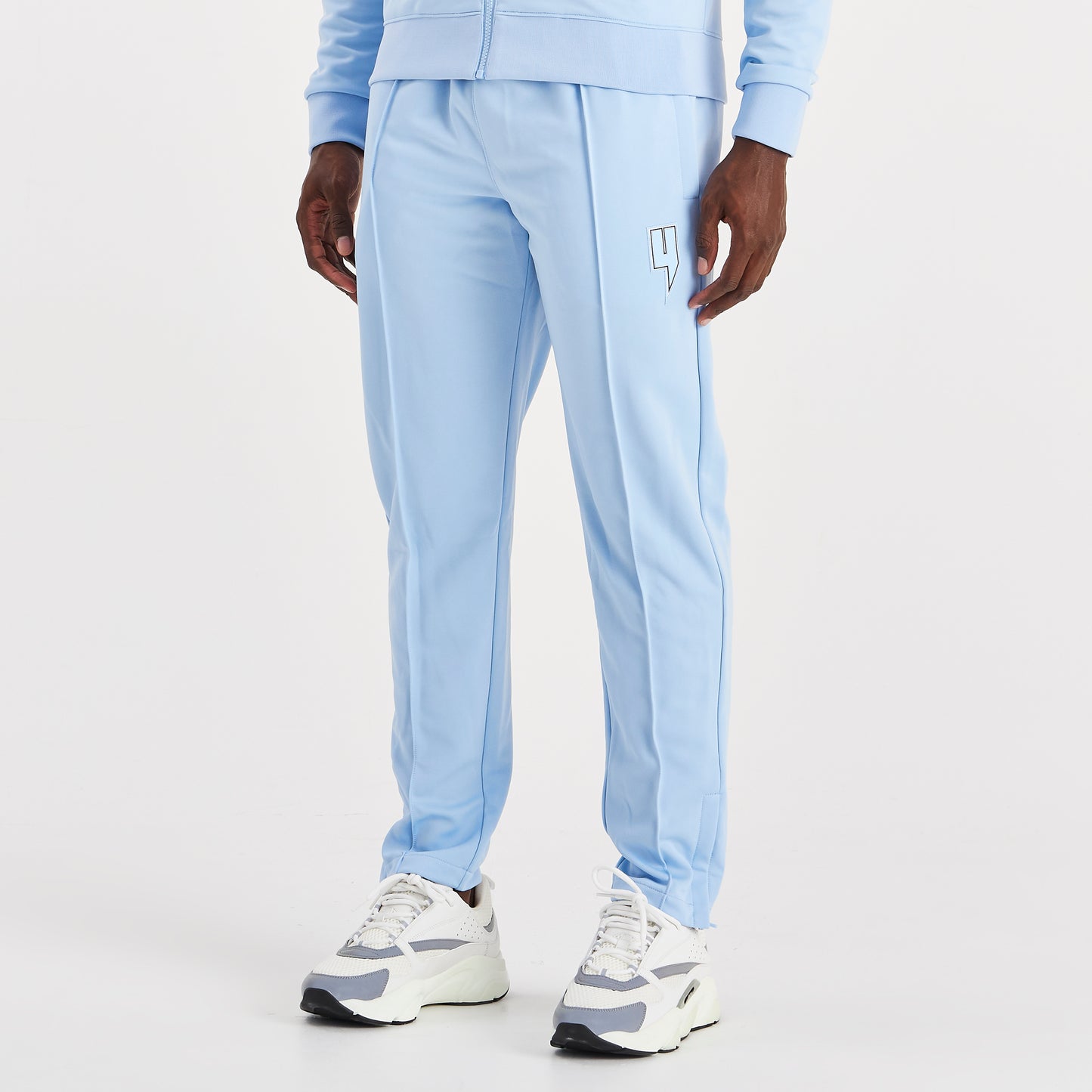 BABY BLUE TRACK BOTTOMS