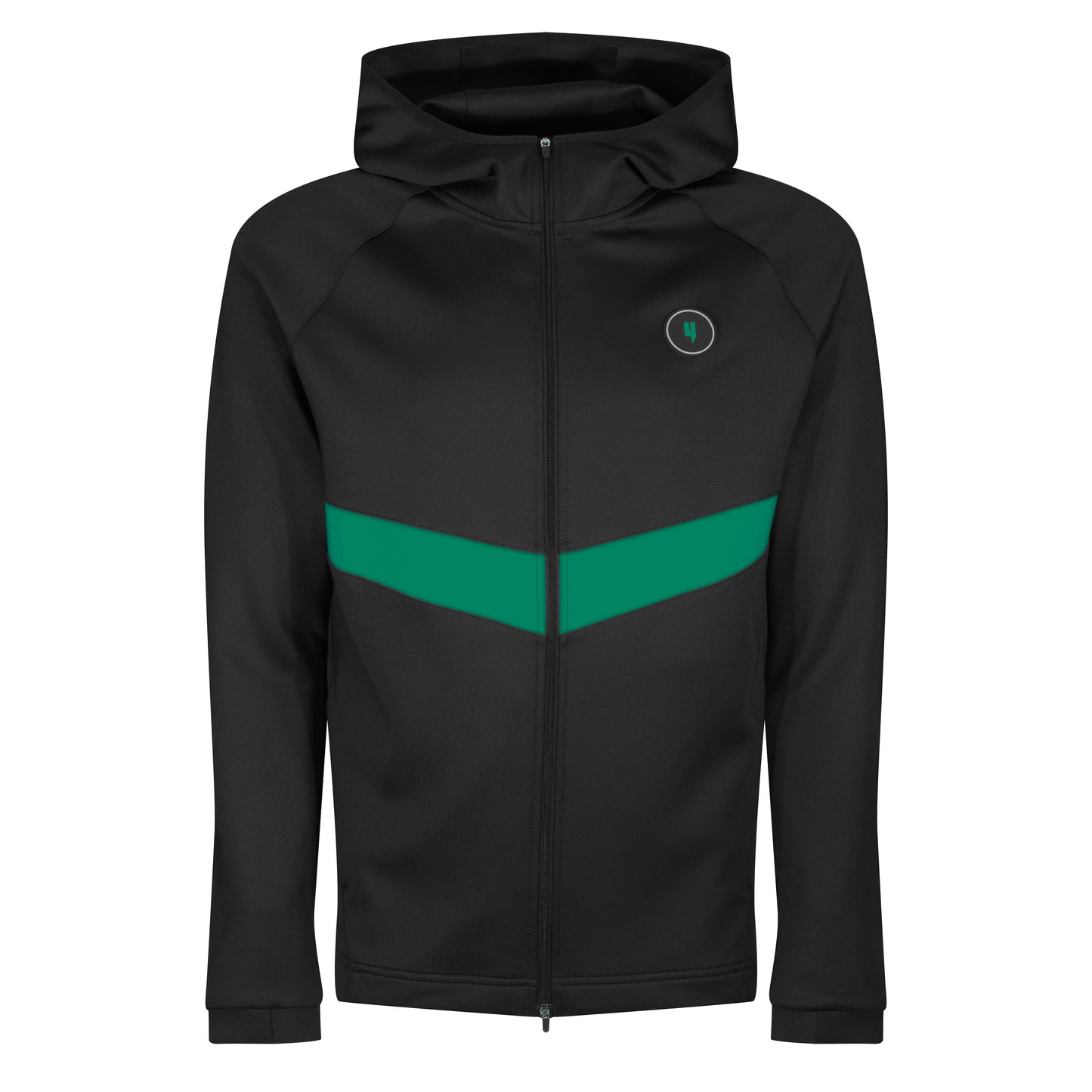 TEAM TRACKSUIT TOP BLACK/RACING GREEN
