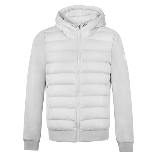 QUILTED PANEL JACKET GREY