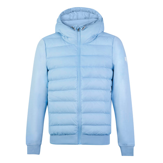 QUILTED PANEL JACKET BABY BLUE