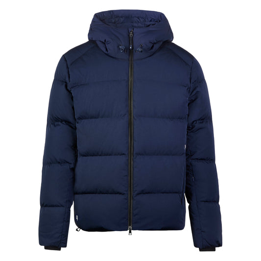 QUILTED DOWN COAT NAVY