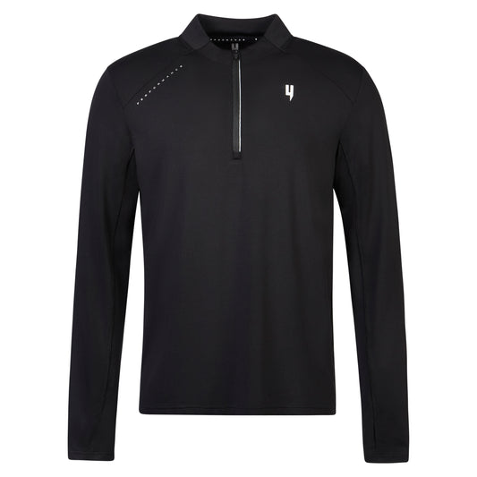 PERFORMANCE 1/2 ZIP TOP BLACK