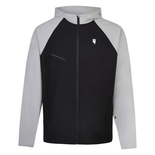 TRAINING JACKET BLACK LIGHT GREY