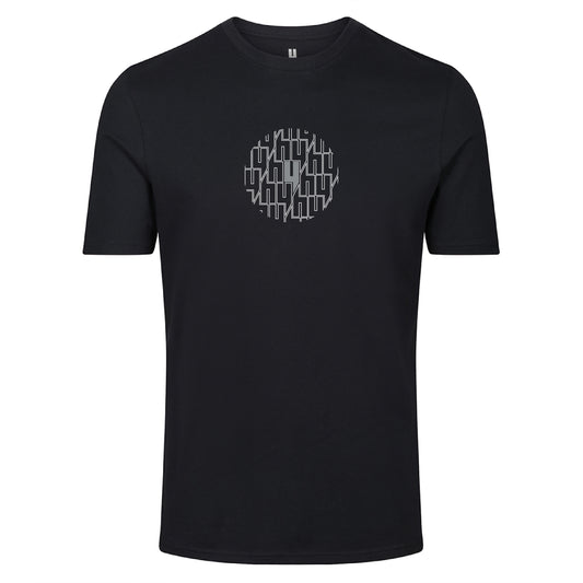 BLACK TEE CIRCLE MULTI Y LOGO REFLECTIVE