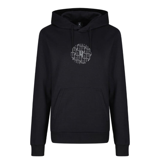 BLACK HOODY CIRCLE MULTI Y LOGO REFLECTIVE