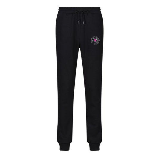 BLACK JOGGERS CIRCLE MULTI Y LOGO PINK