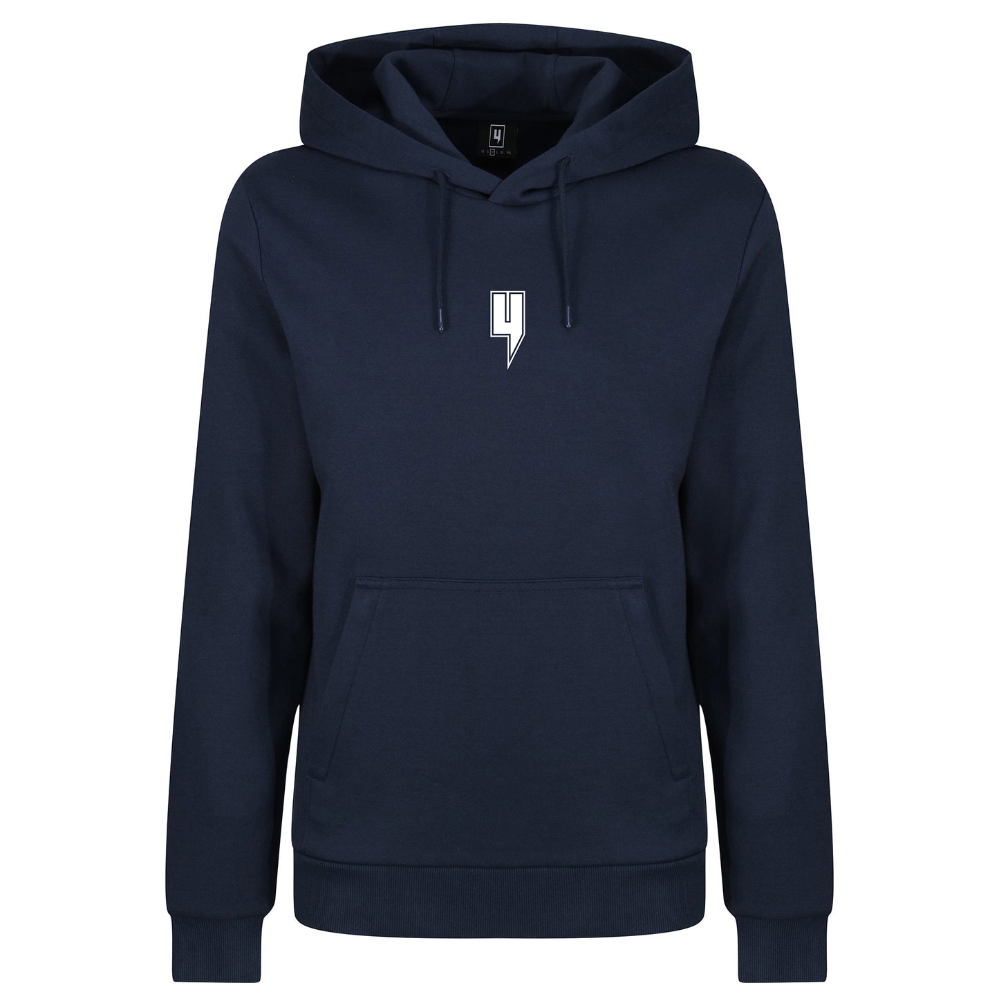 NAVY HOODY WHITE OUTLINE Y LOGO