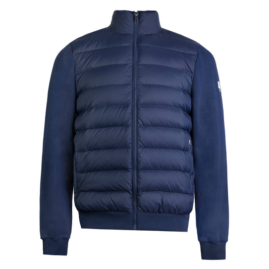 FUNNEL NECK PANEL JACKET NAVY