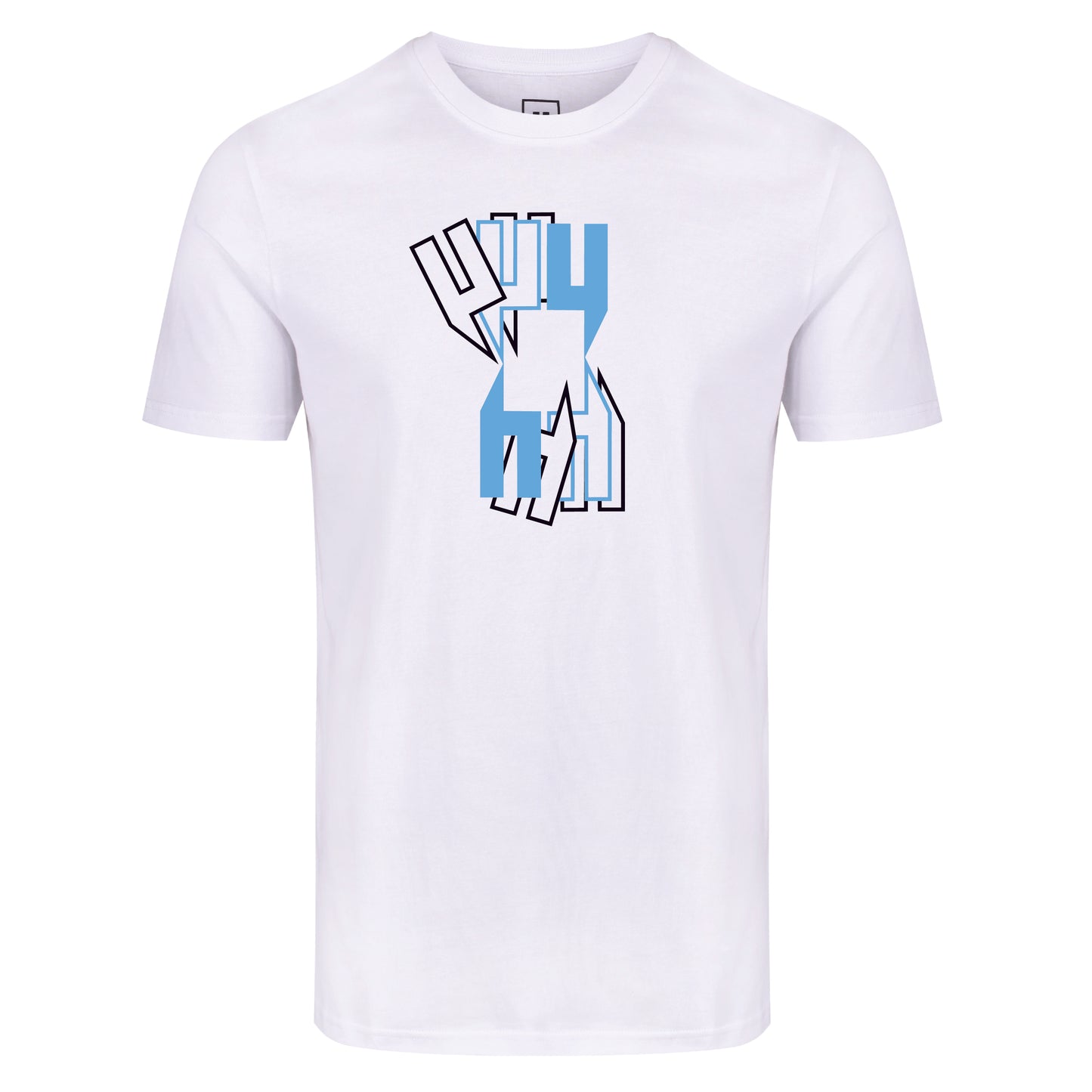 EIGHT SQUARED Y LOGO TEE WHITE BABY BLUE