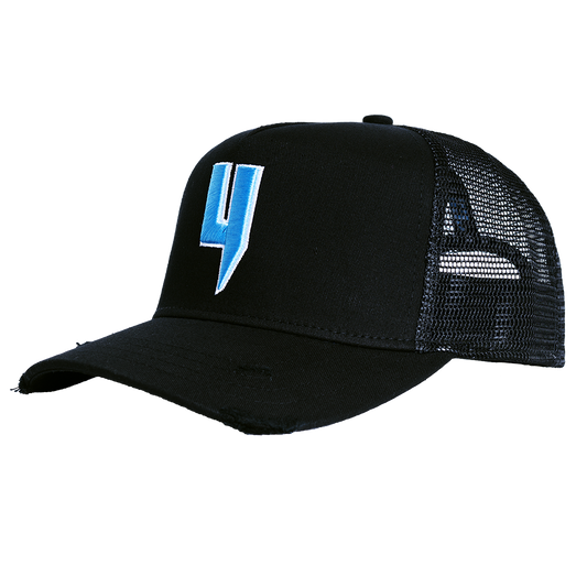 Y LOGO CAP BLACK/BLUE Y