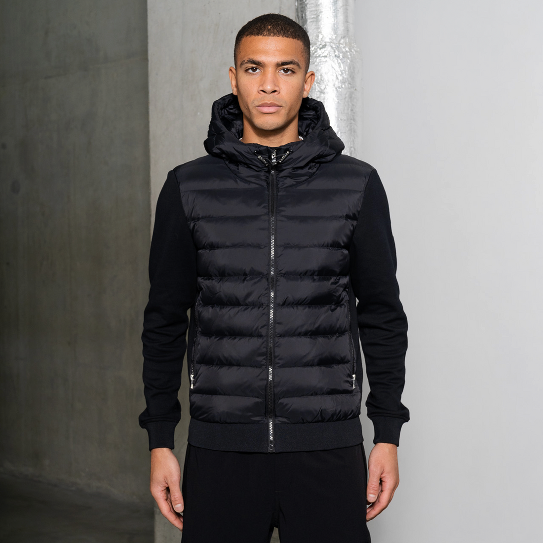 QUILTED PANEL JACKET BLACK – YELIR WORLD