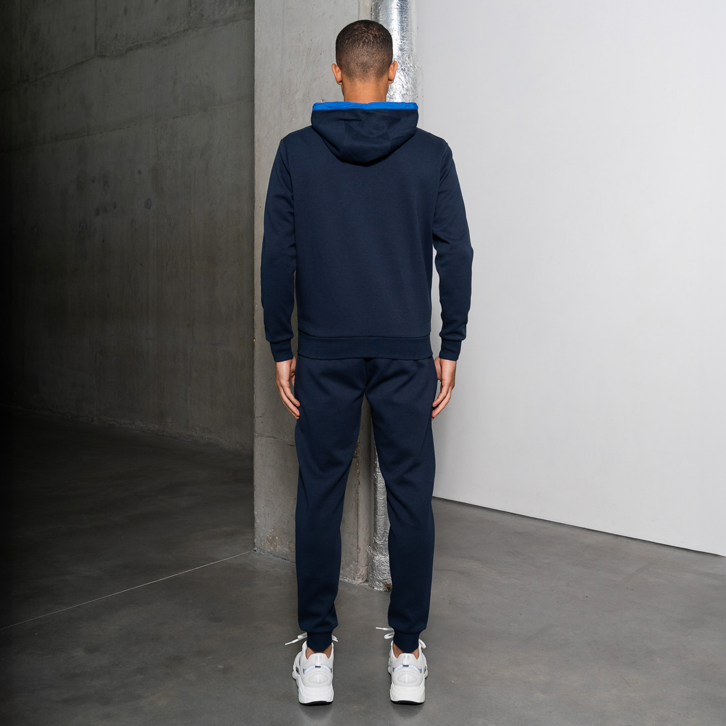 NAVY MIXED CONTRAST JOGGERS