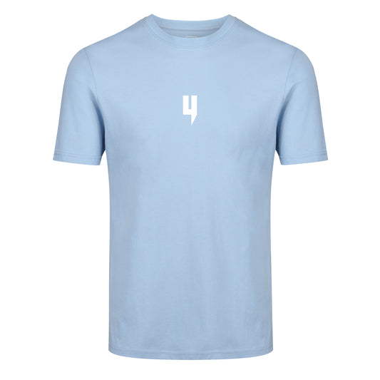 Y LOGO TEE BABY BLUE WHITE