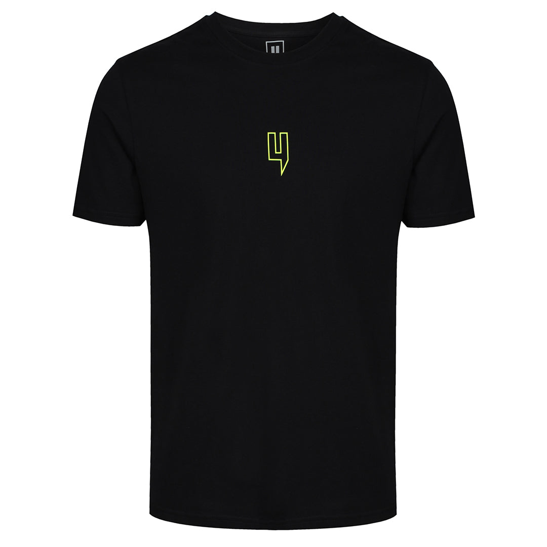 Y OUTLINE LOGO TEE BLACK/NEON