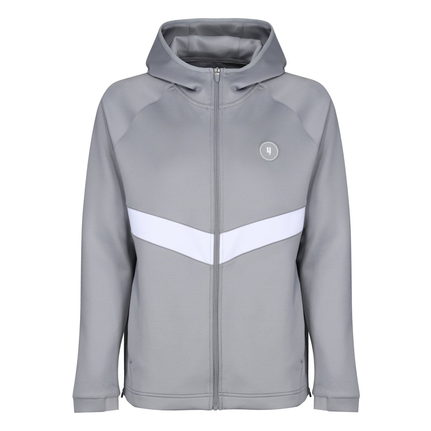 TEAM TRACKSUIT TOP GREY/WHITE