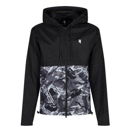 PERFORMANCE RUNNING JACKET BLACK CAMO